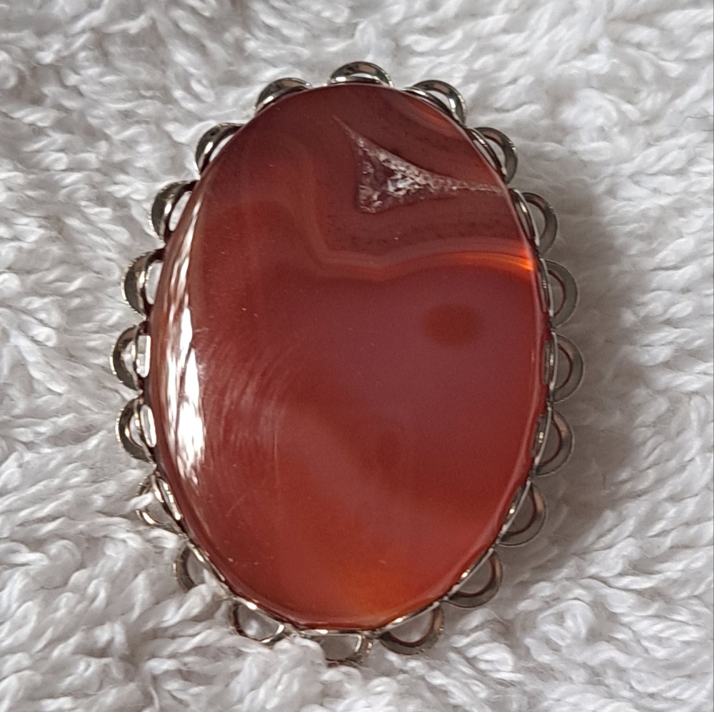 Carnelian agate bolo tie (without strap) - Picture 1 of 4